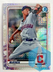 2020 Bowman Chrome Mojo Triston McKenzie #BCP-189 Cleveland Indians